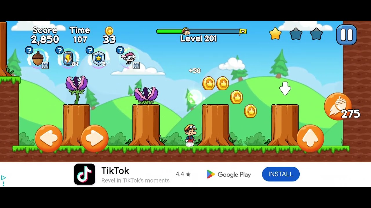Leo's adventure jungle escape -Level 201-Game video 
