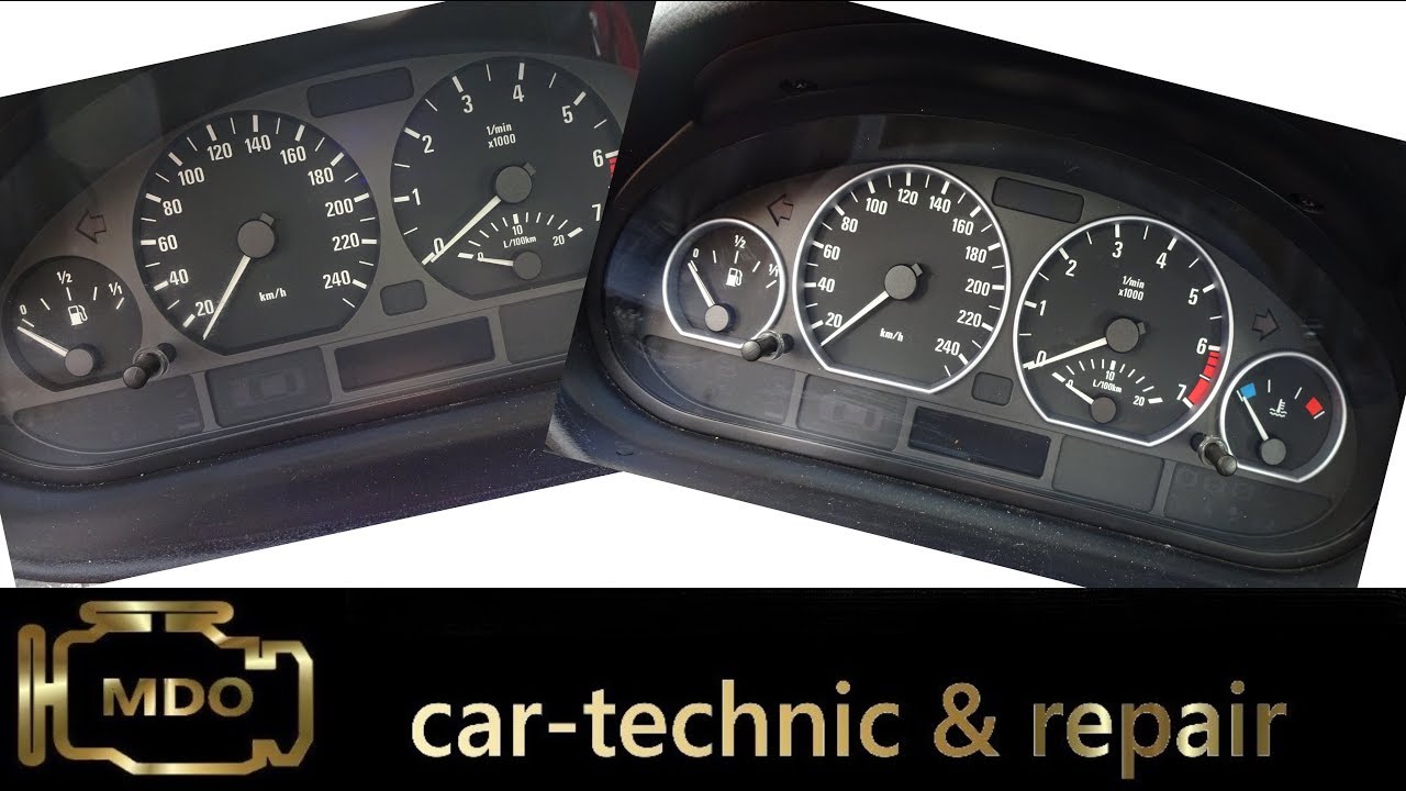 BMW e46 3er Tachoringe einbauen / Original BMW-Ringe