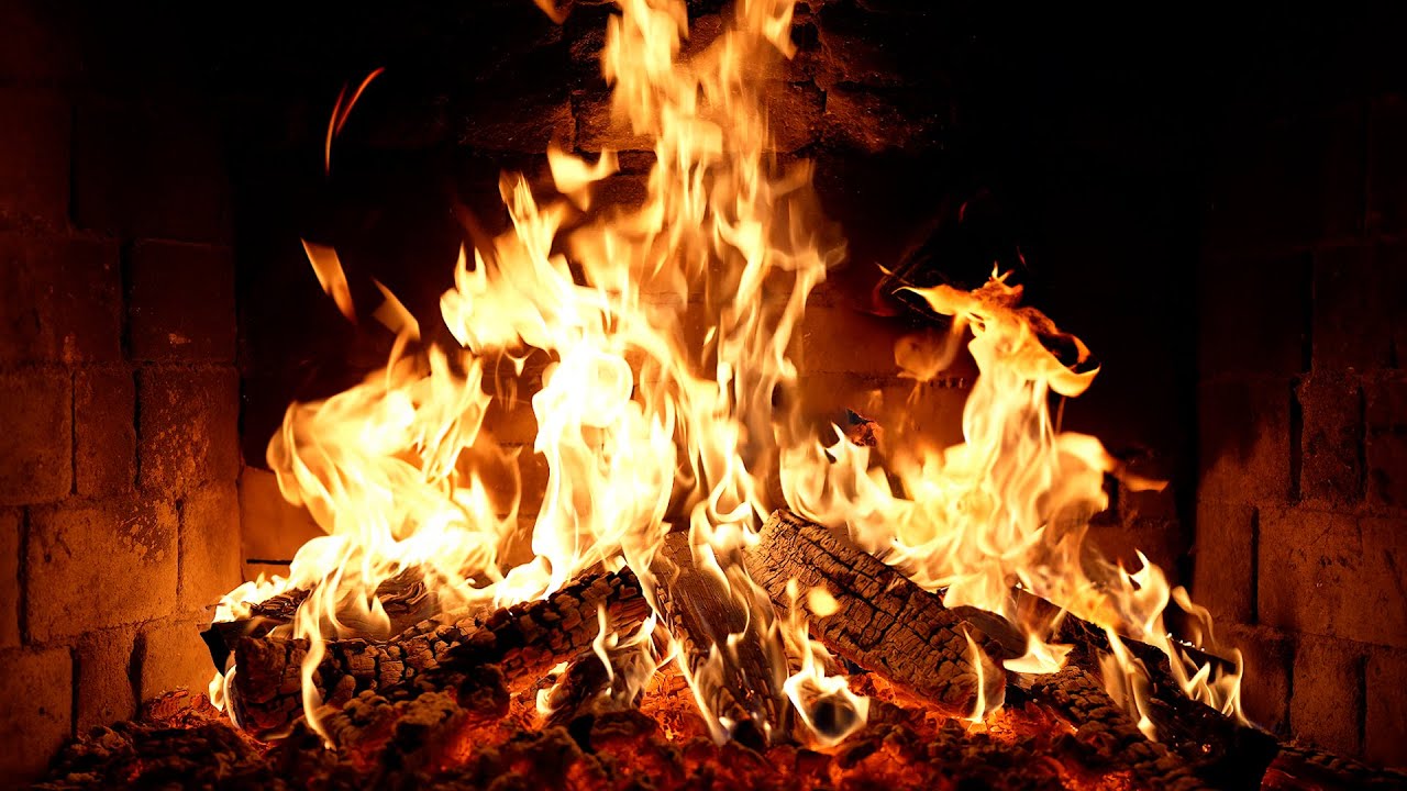 🔥 Cozy Fireplace 4K. Fireplace with Crackling Fire Sounds. Fireplace 4K UHD