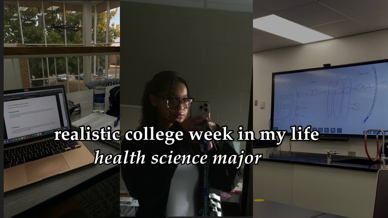 realistic college week in my life *health science major*