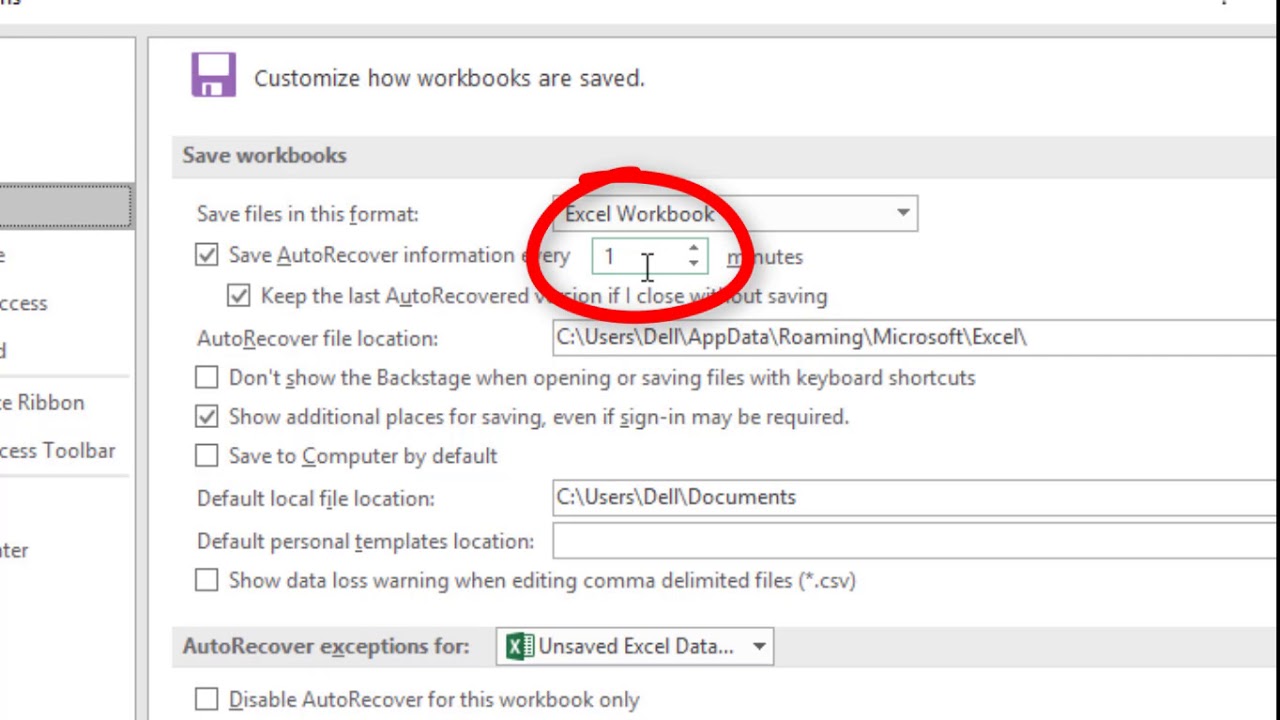 How to Recover Unsaved Excel Files
