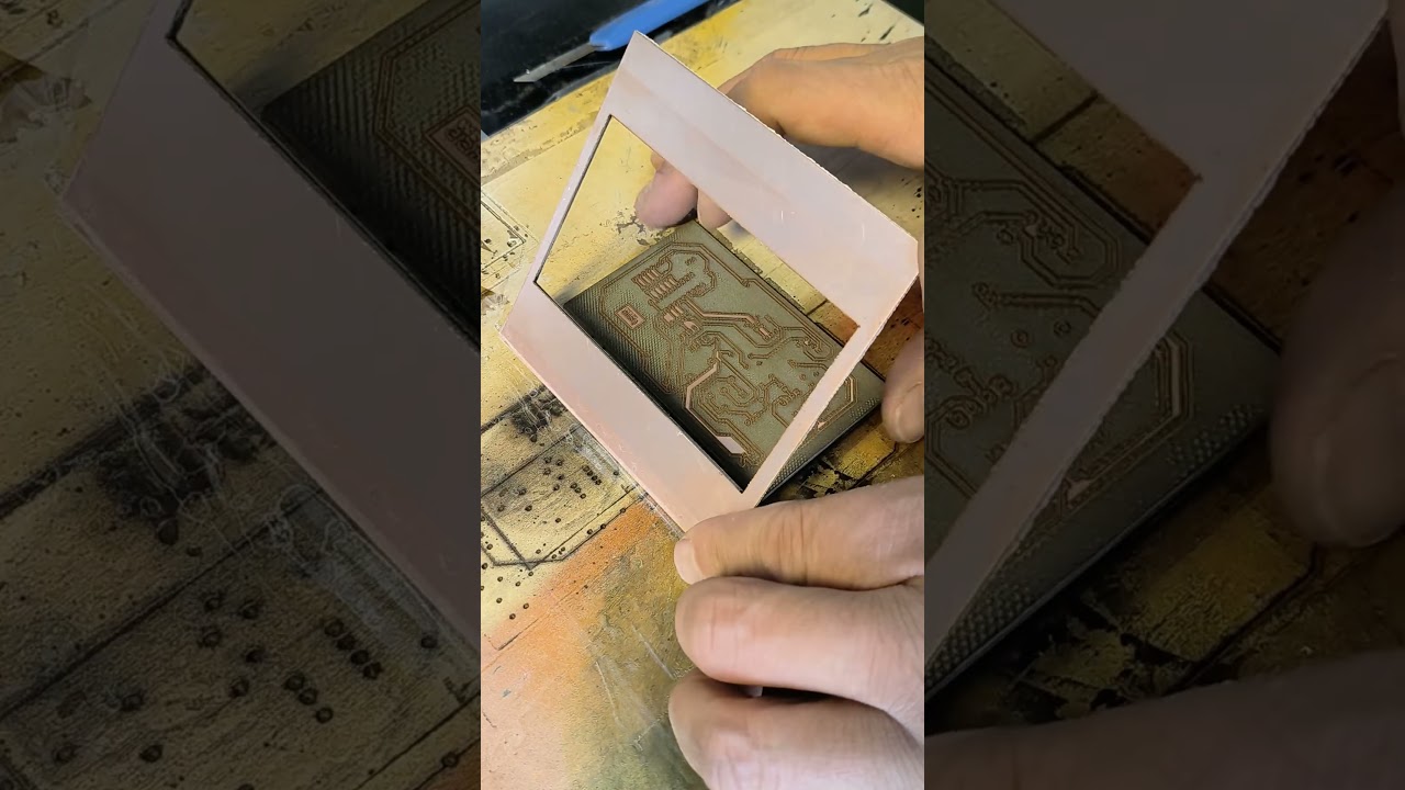 How to use laser to make a PCB, the whole process#commarker #commarkerb4 #fiberlaserengraver #pcb