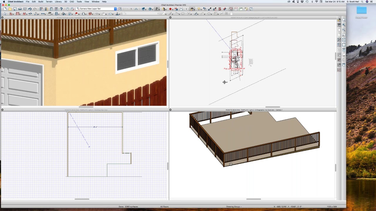 Chief Architect Videos by dsh slope deck railing good vid