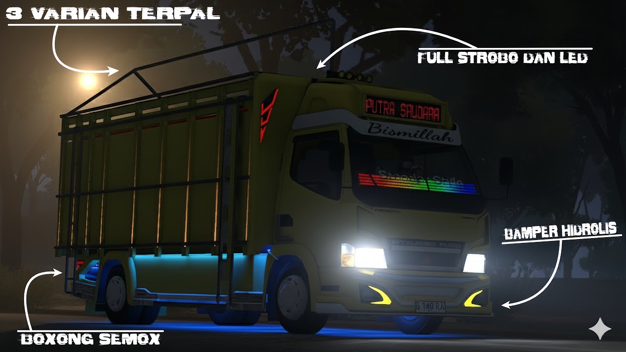 SHARE EDISI MOD BUSSID TRUCK CANTER EURO 4 POLOSAN FULL FITUR TERBARU 2025 • MOD BUSSID TERBARU •