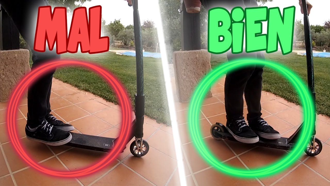 COMO ANDAR EN SCOOTER (COLOCAR PIES + GIROS) | TUTORIAL