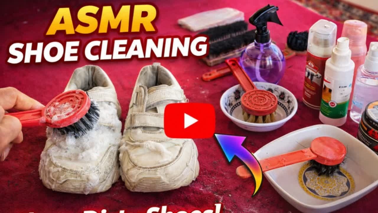 “EXTREMELY Satisfying ASMR Shoe Cleaning | Dirty to Clean Transformation”