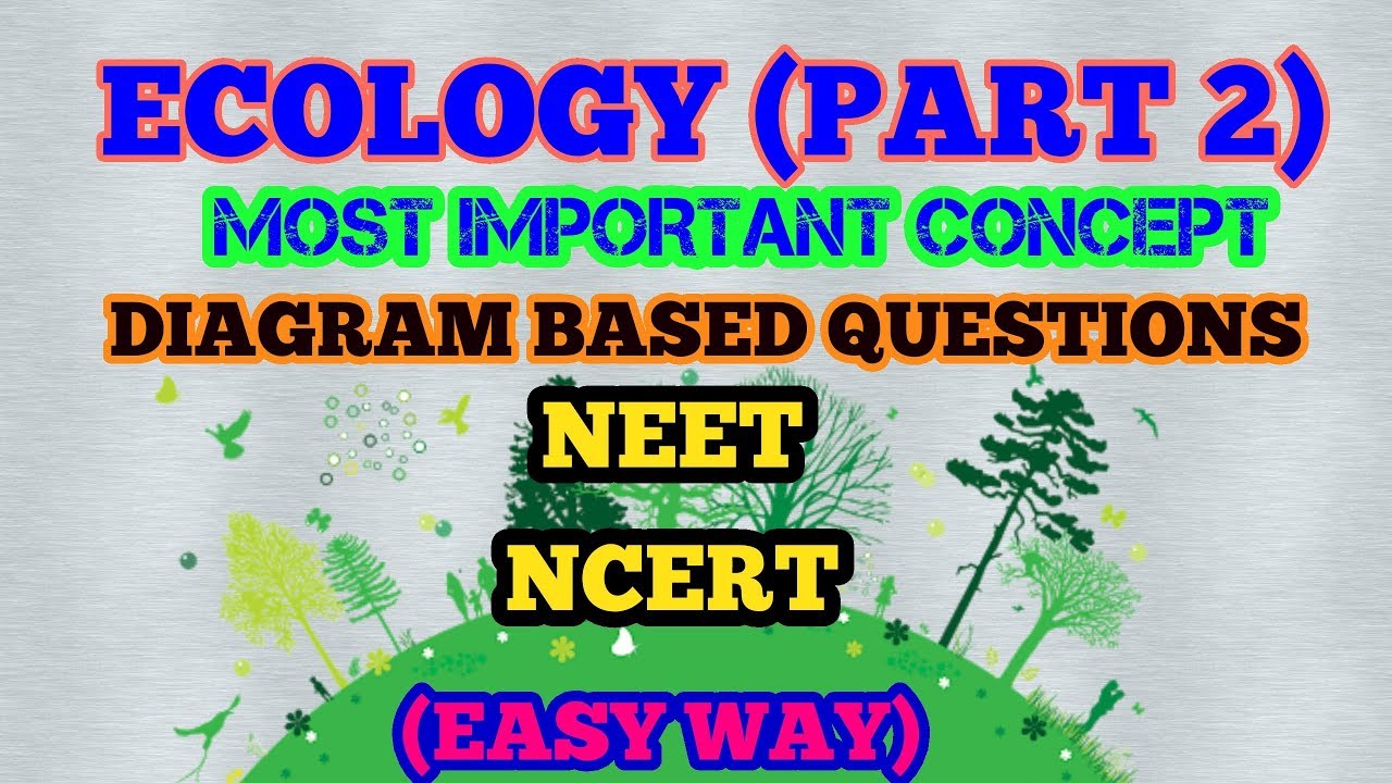 ECOLOGY- PART 2 (EASY WAY) / MOST IMPORTANT DIAGRAM BASED QUESTIONS (NEET)