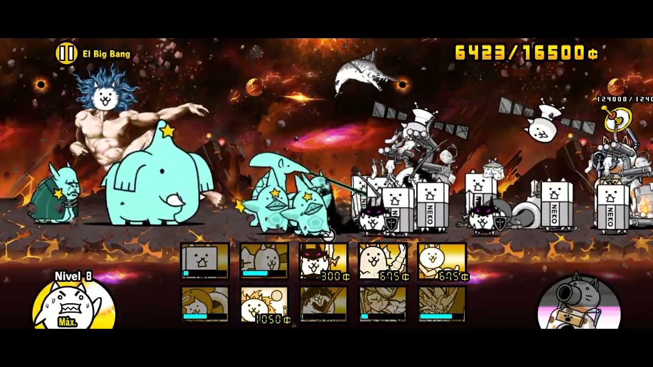 Derrotando al misidios 1 sin megarraros, the battle cats 