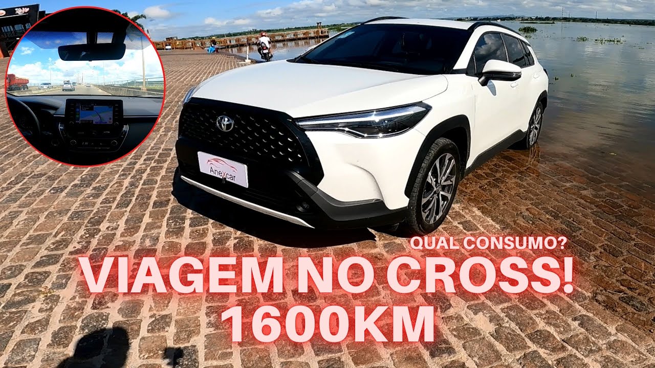 Viagem no Corolla Cross! Consumo após 1.600km. Consumo abaixo do esperado. Recife - Salvador.
