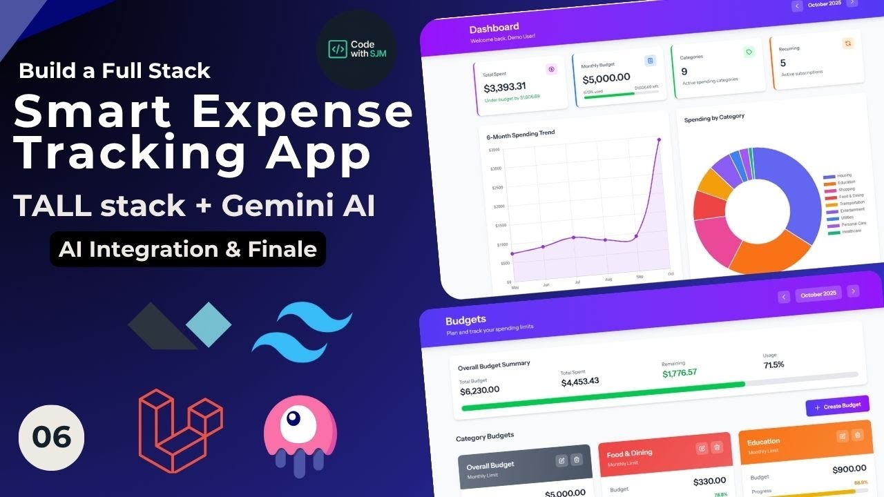 Build a Full-Stack Smart Expense Tracking App + AI Smart Recommendations (Ep.6) - Finale
