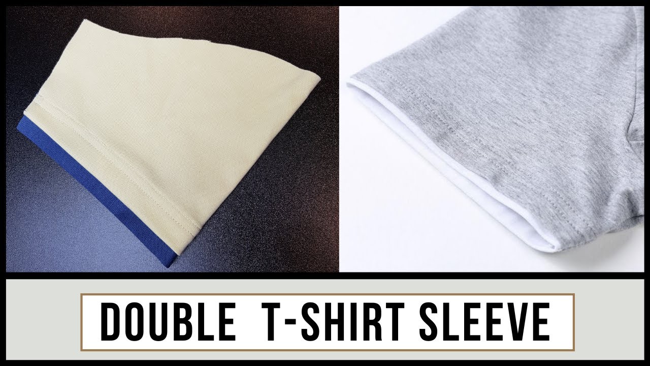 How to Sew a Double Layered Short Sleeve in 5MINS | Tshirts | Sew With Me | Bhooki