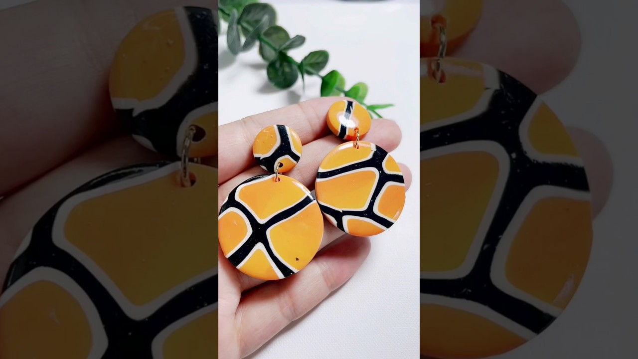 Crafting Stunning Polymer Clay Earrings #polymerclayearrings #diy #handmade #tutorial #howto