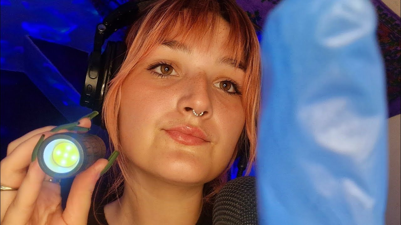 ASMR CRANAIL NERVE EXAM (soft and dull,peripheral triggers,light triggers)