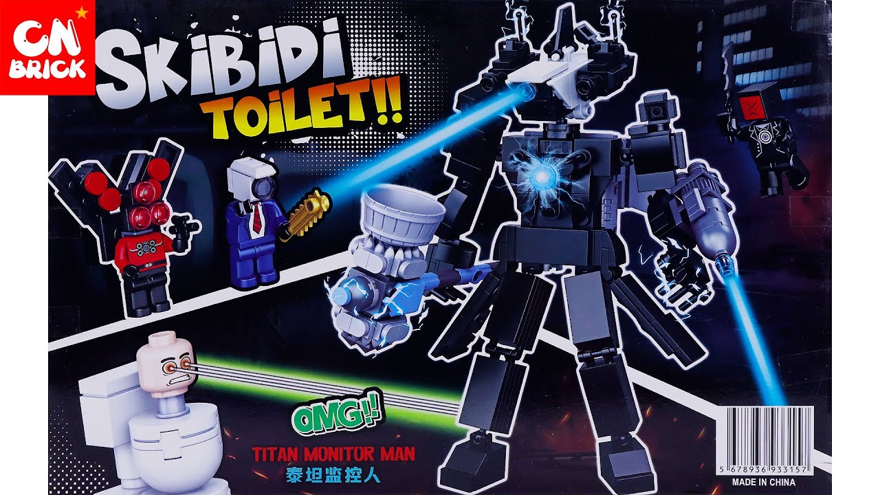Unoffical Lego Skibidi Toilet Sets Titan cameraman cbtoys 3315