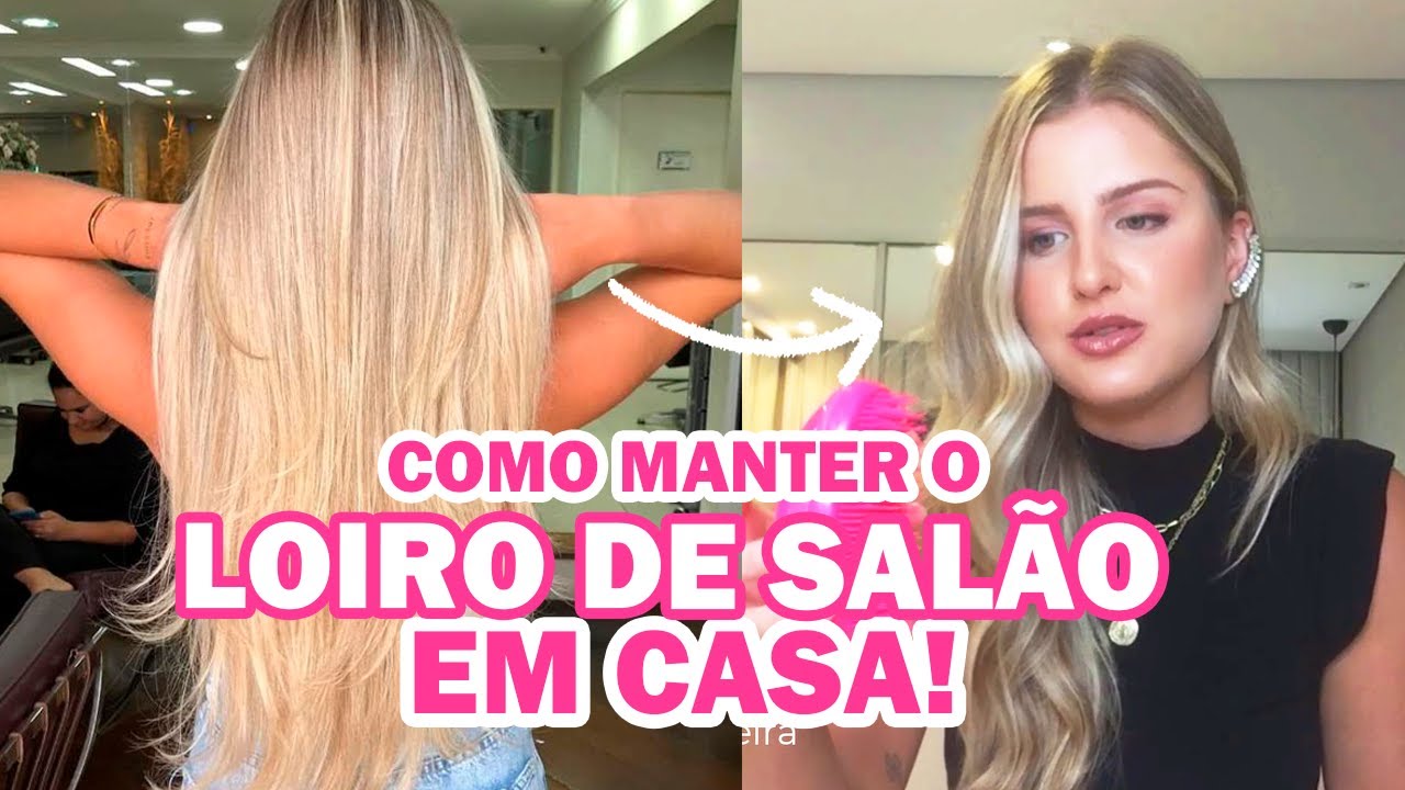 PRODUTOS INDISPENSÁVEIS para cuidar do CABELO LOIRO EM CASA | Giovana Ferreira