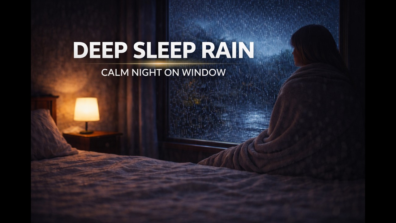 Rain Sounds for Deep Sleep Tonight 🌧️ | Calm Night Rain on Window (No Music)