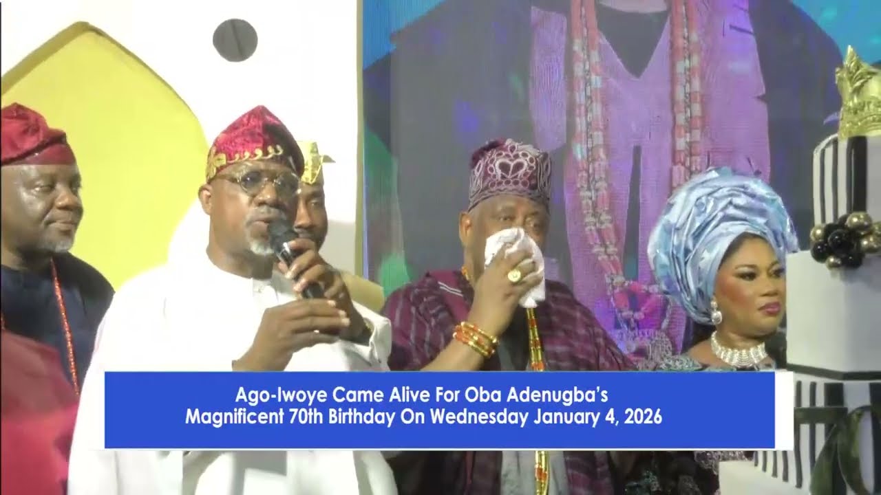 AGO-IWOYE CAME ALIVE FOR OBA ADENUGBA MAGNIFICENT 70TH BIRTHDAY CEREMONY.