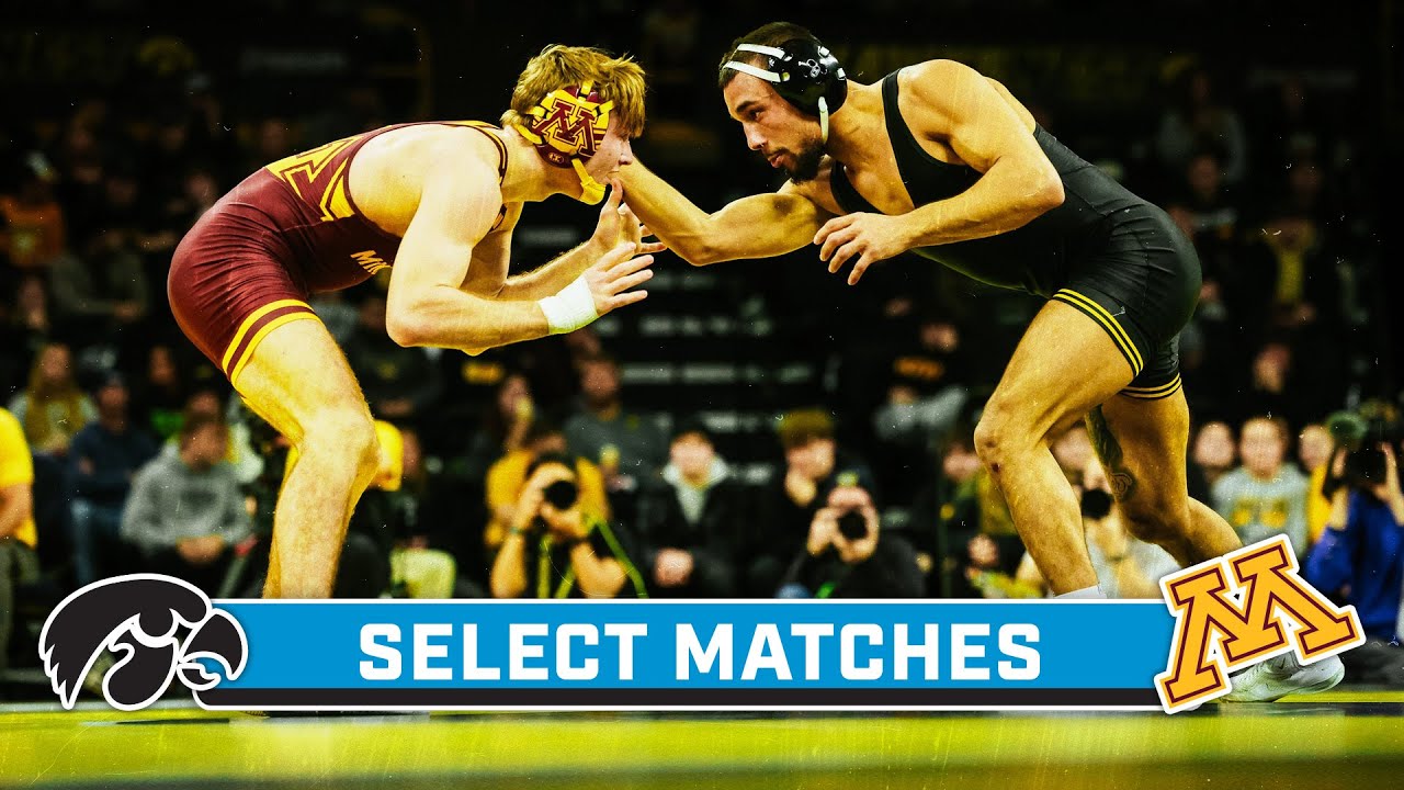 Minnesota at Iowa | Select Matches | Big Ten Wrestling | Jan. 15, 2024