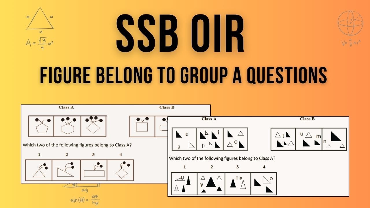 SSB OIR figure belong to Group A questions from Original DRDO DIPR Booklet