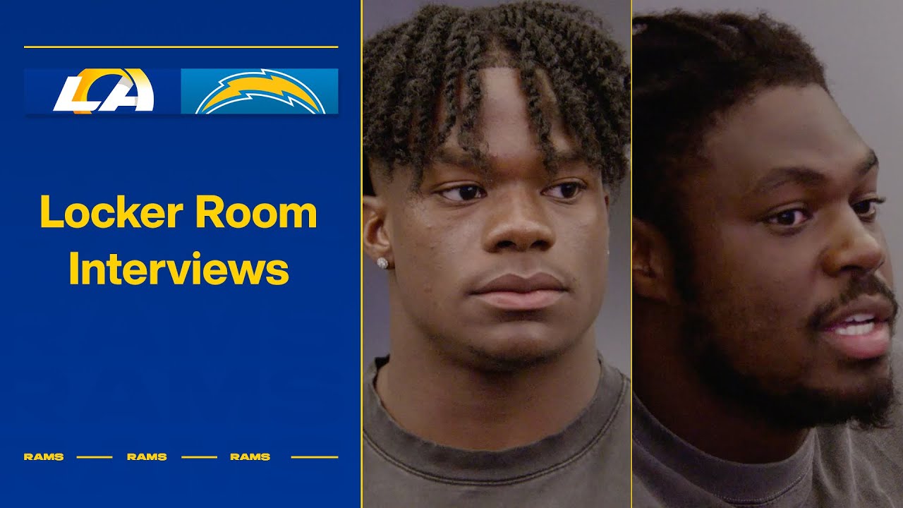 Rams vs. Chargers Postgame Locker Room Interviews: Tre Tomlinson & Tremayne Anchrum Jr.