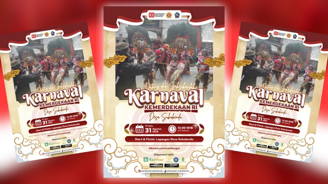 LIVE KARNAVAL KEMERDEKAAN DESA SUKOBENDU - KEC. MANTUP // DALAM RANGKA HUT RI KE - 80