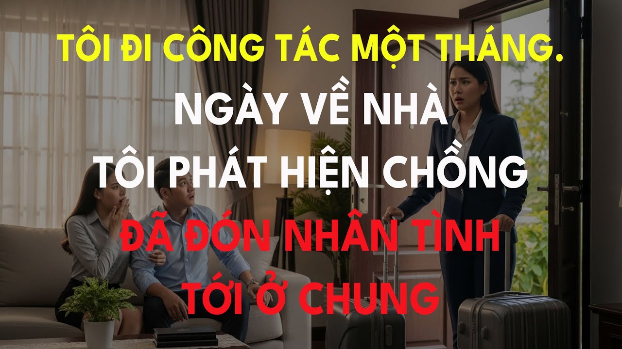 Tôi Đi Công Tác Một Tháng. Ngày Về Nhà, Tôi Phát Hiện Chồng Đã Đón Nhân Tình Tới ở Chung