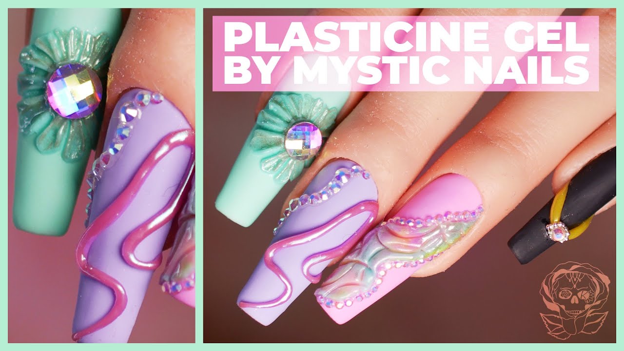 Playing With Plasticine Gel from Mystic Nails