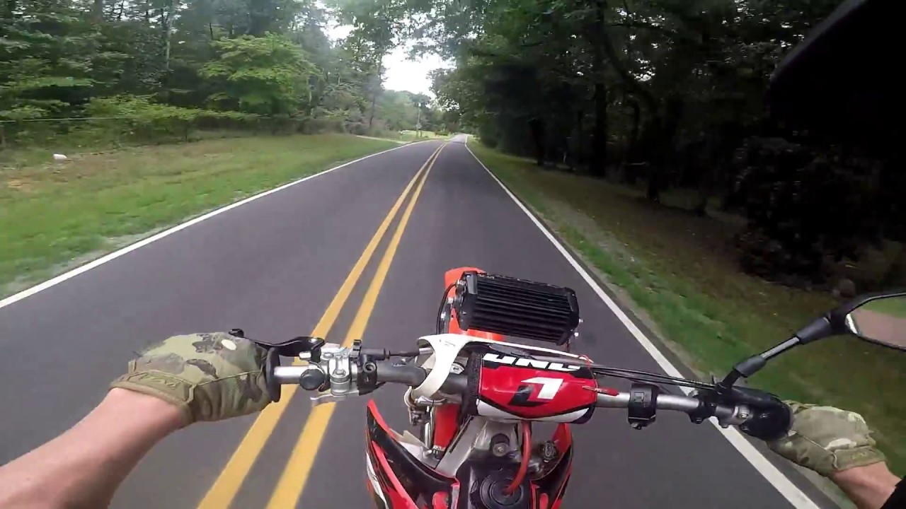 CRF450r Supermoto conversion dualsport *first ride