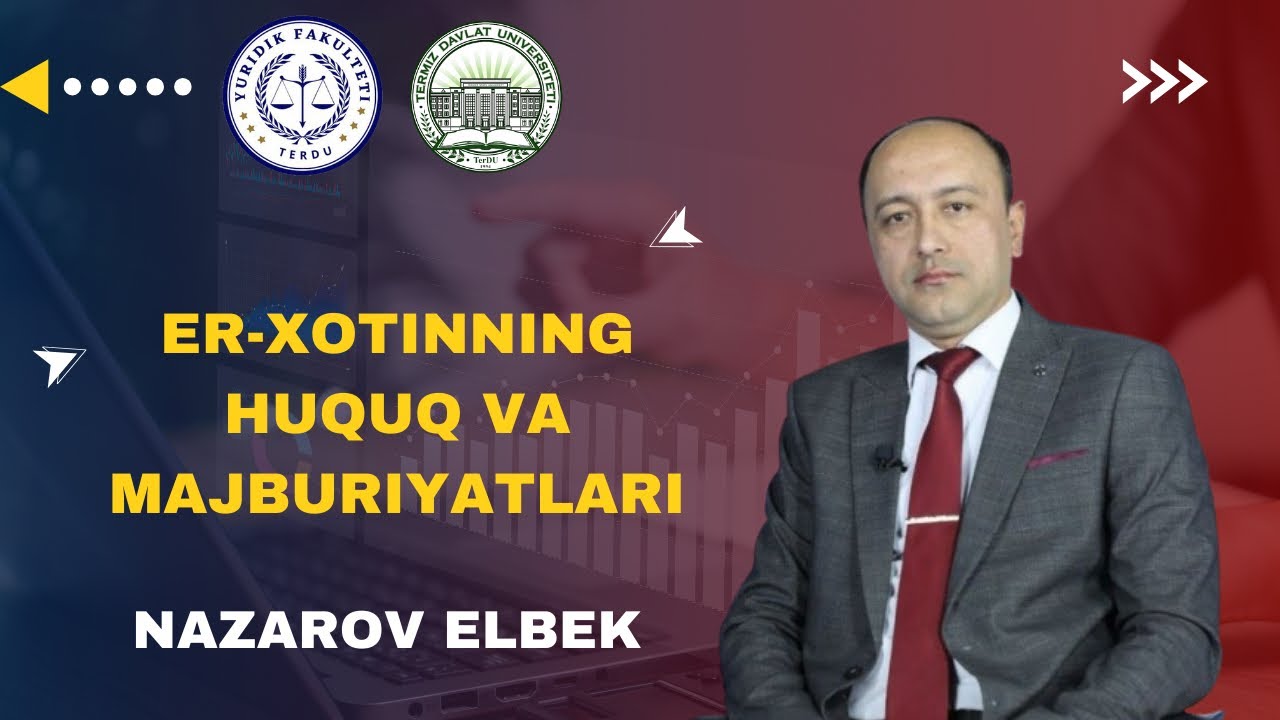 Er-xotinning huquq va majburiyatlari | Videodars