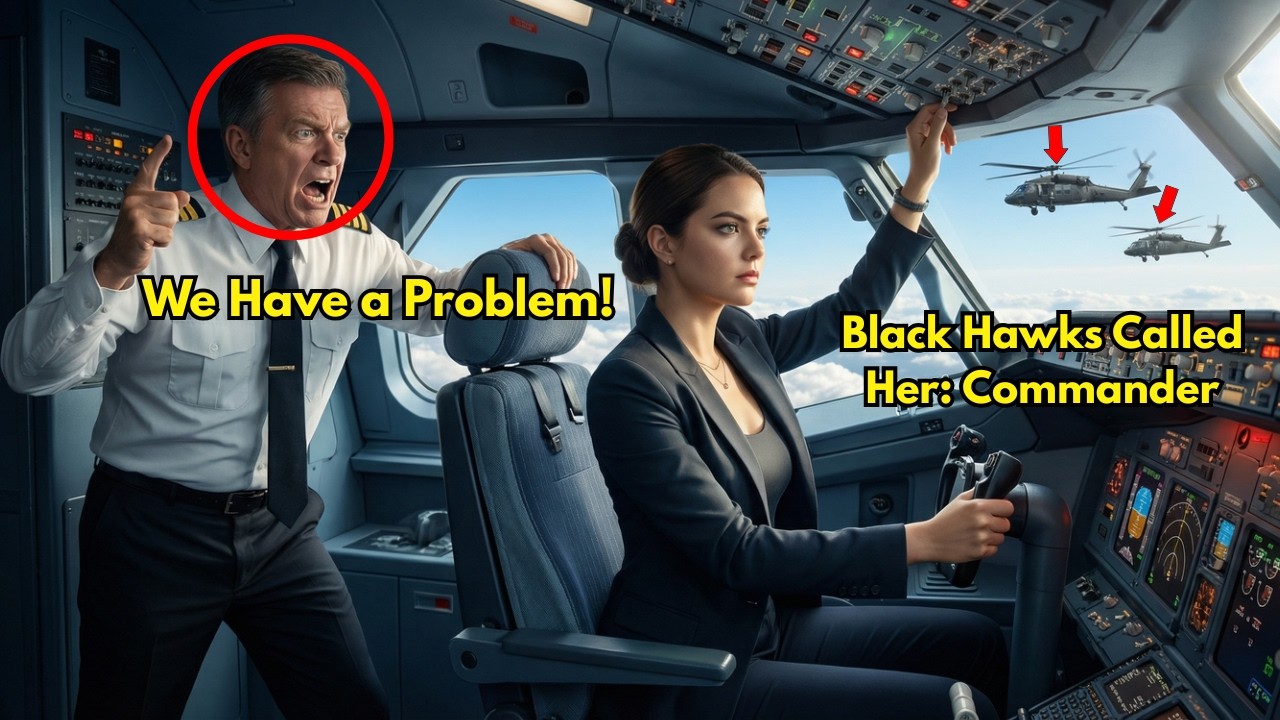 Captain Screamed We Have a Problem—Quiet Woman in Row 8 Took Over, Black Hawks Called Her: Commander