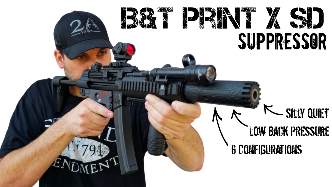 B&T Print X SD Suppressor &mdash; низкое обратное давление и невероятная модульность
