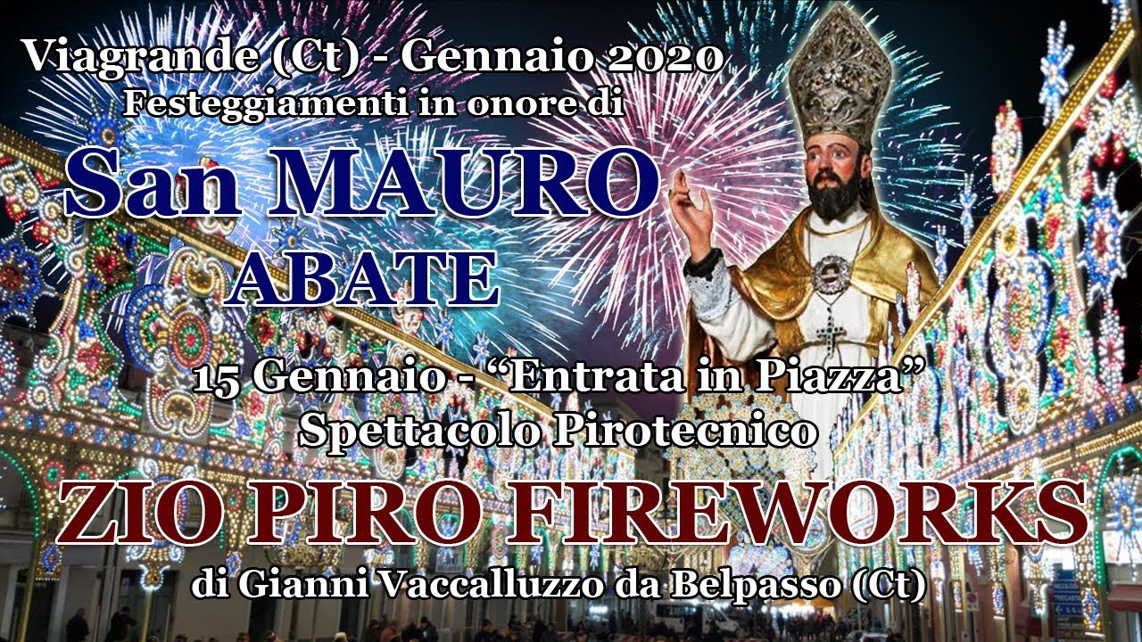 VIAGRANDE (Ct) - San Mauro Abate 2020 - ZIO PIRO di G. Vaccalluzzo (Entrata in Piazza)