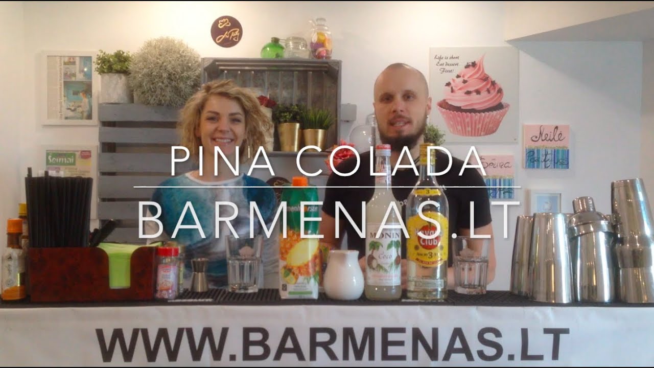 Pasigamink kokteilį namuose - Pina Colada | kokteilių receptai | kokteilių pamokos | Liu-Patty.lt