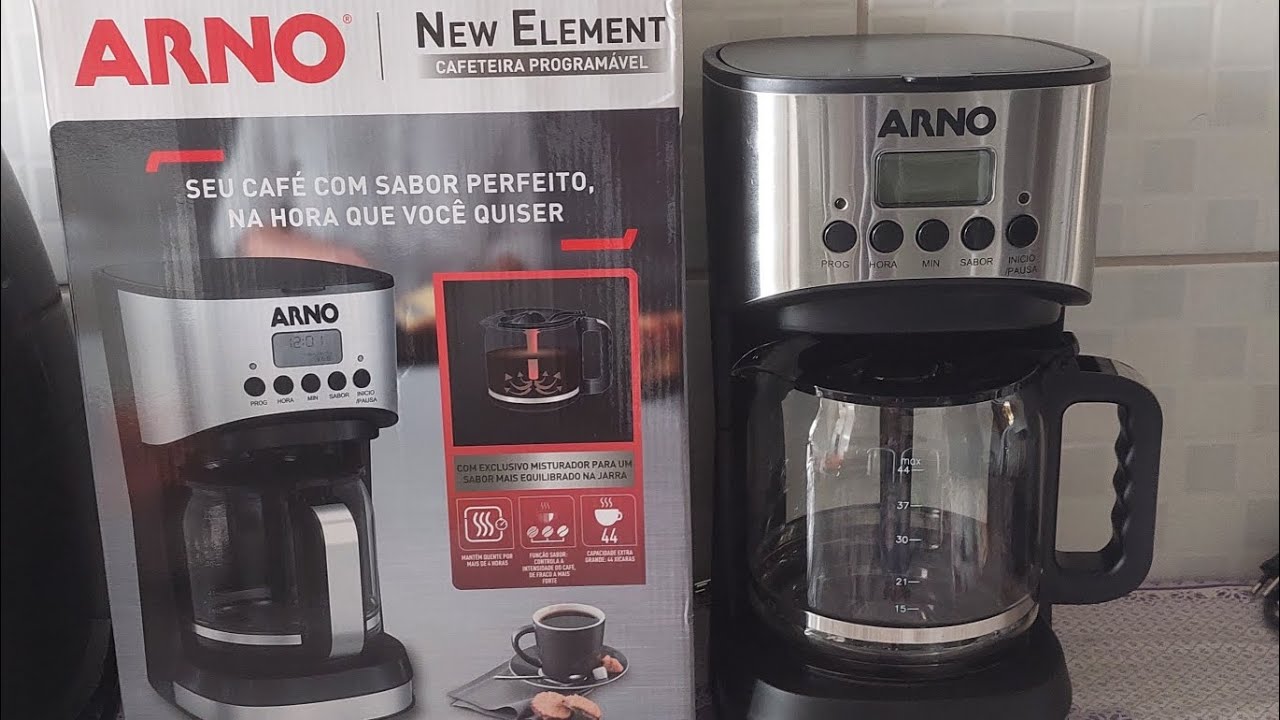 Cafeteira ARNO New Element com timer Digital #arno #cafeteira 
