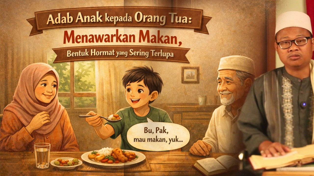 068. ADAB ANAK PADA ORANG TUA: MENAWARKAN MAKAN, BENTUK HORMAT YANG SERING LUPA