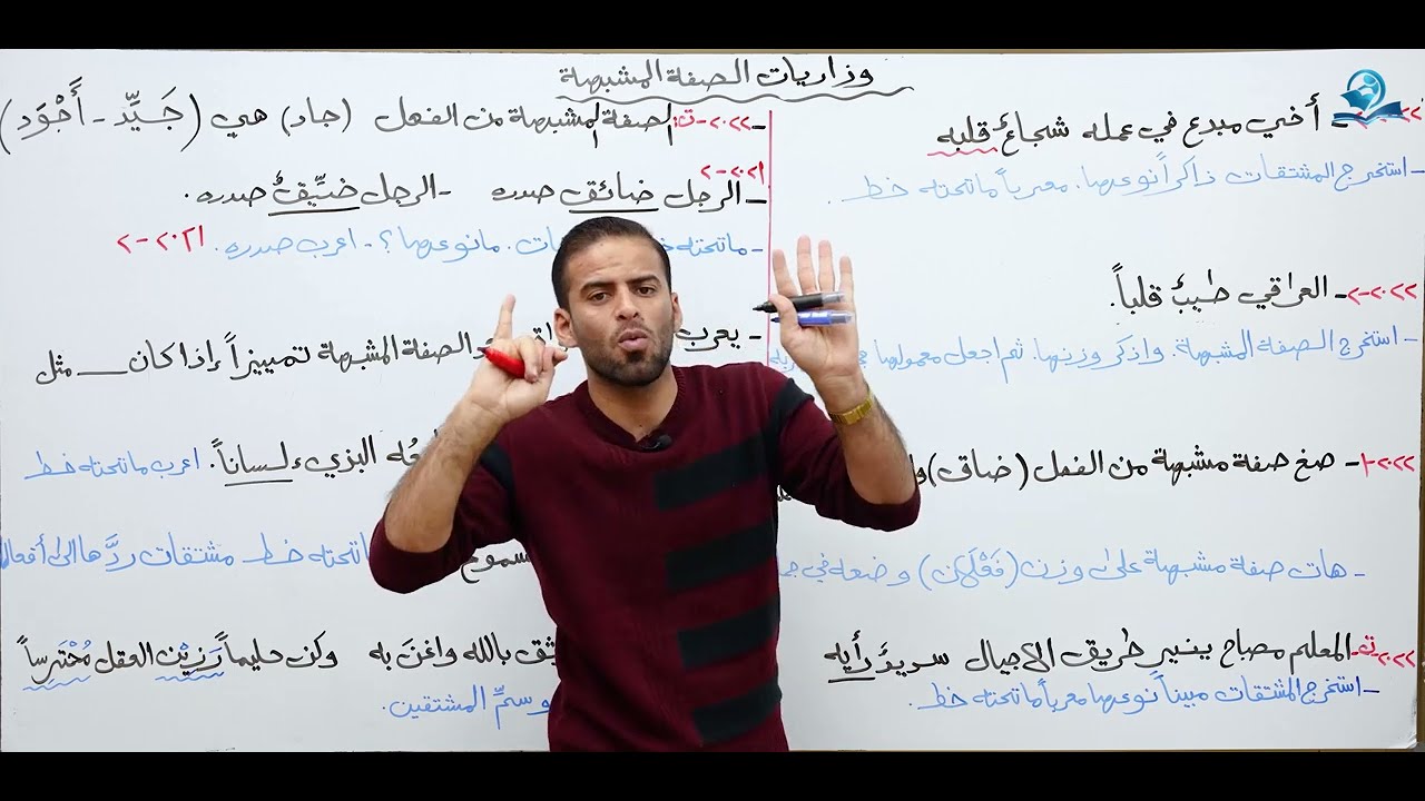 مادة اللغة العربية للصف الثالث متوسط : وزاريات الصفة المشبهة