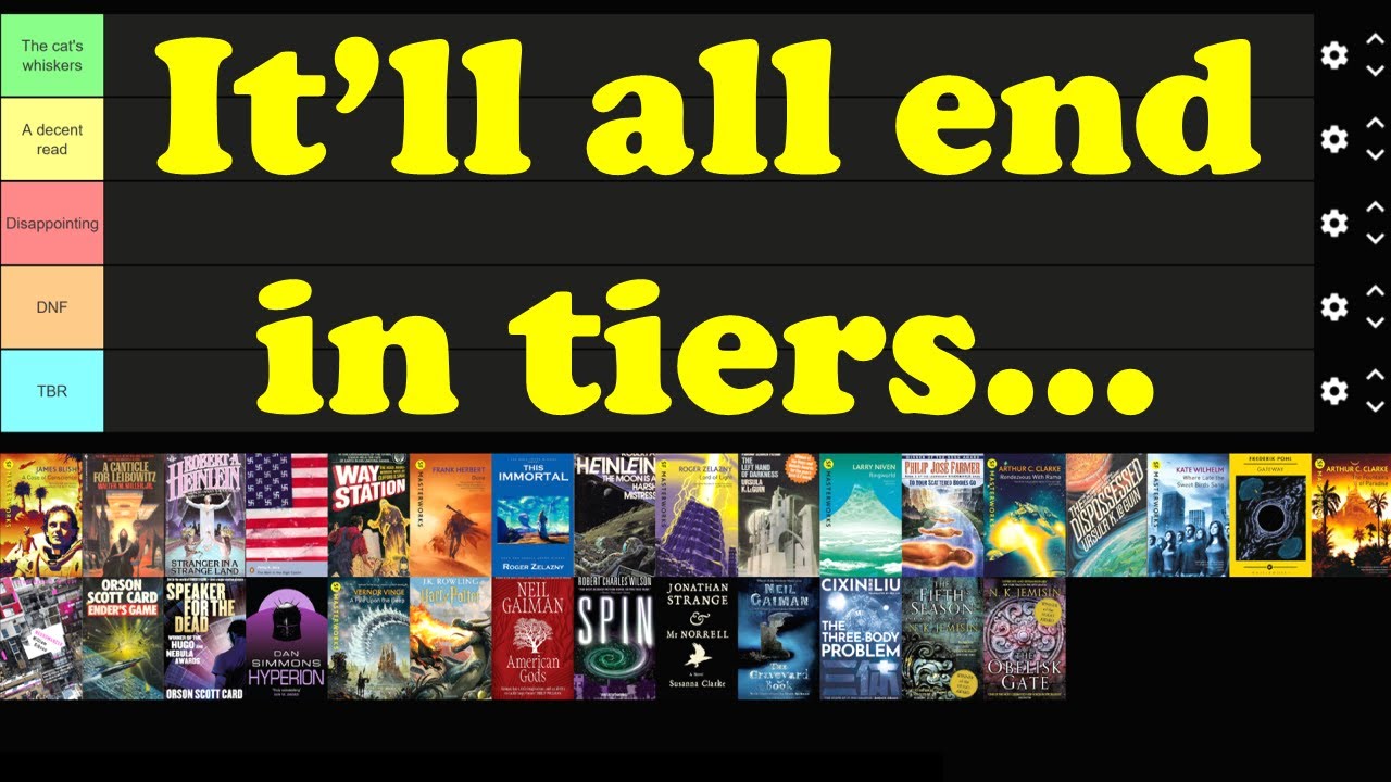 Tier Ranking Hugo Award Winning Novels