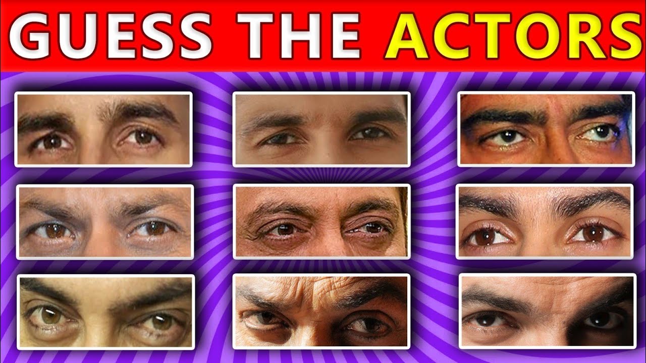 Guess the Actors by Eyes 👀 | Bollywood Challenge |  Guess Storm