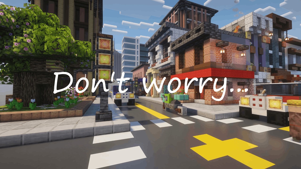 Relaxing Minecraft Ambience 🏢 Busy City | Chill, Sleep, Study