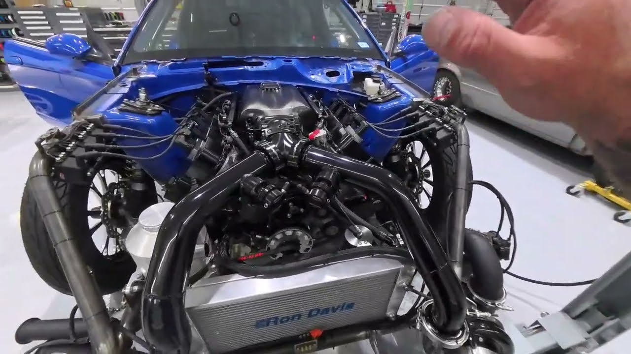 Josh Farrill's twin turbo coyote mustang