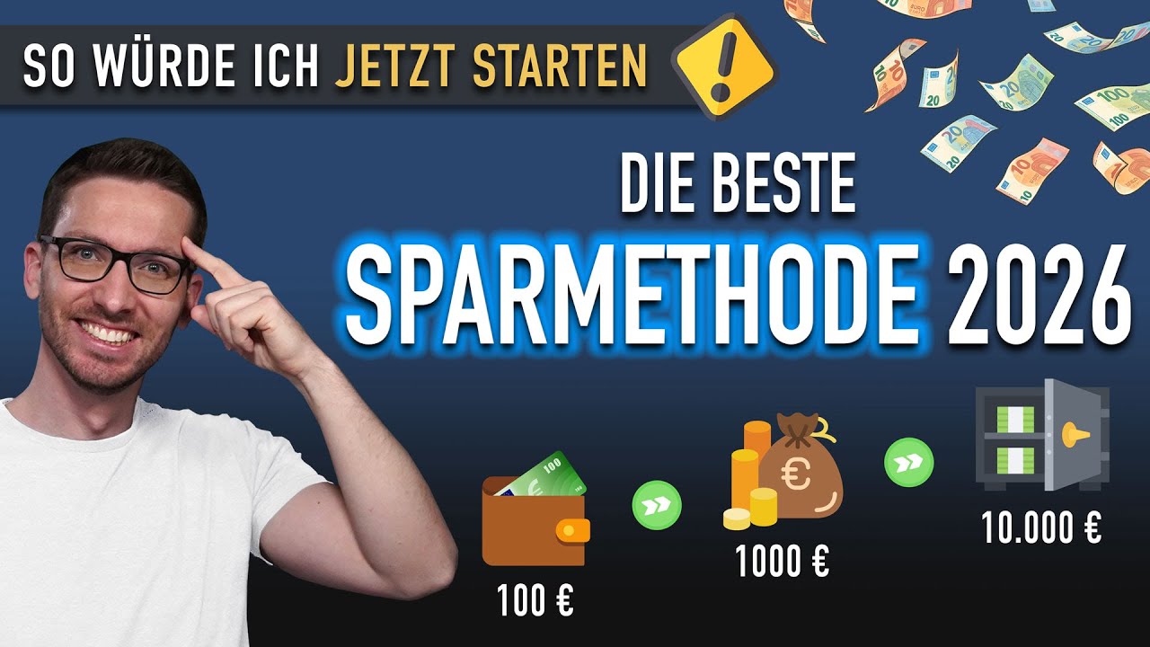 BESTE Sparmethode 2026: Einfach VIEL Geld sparen!