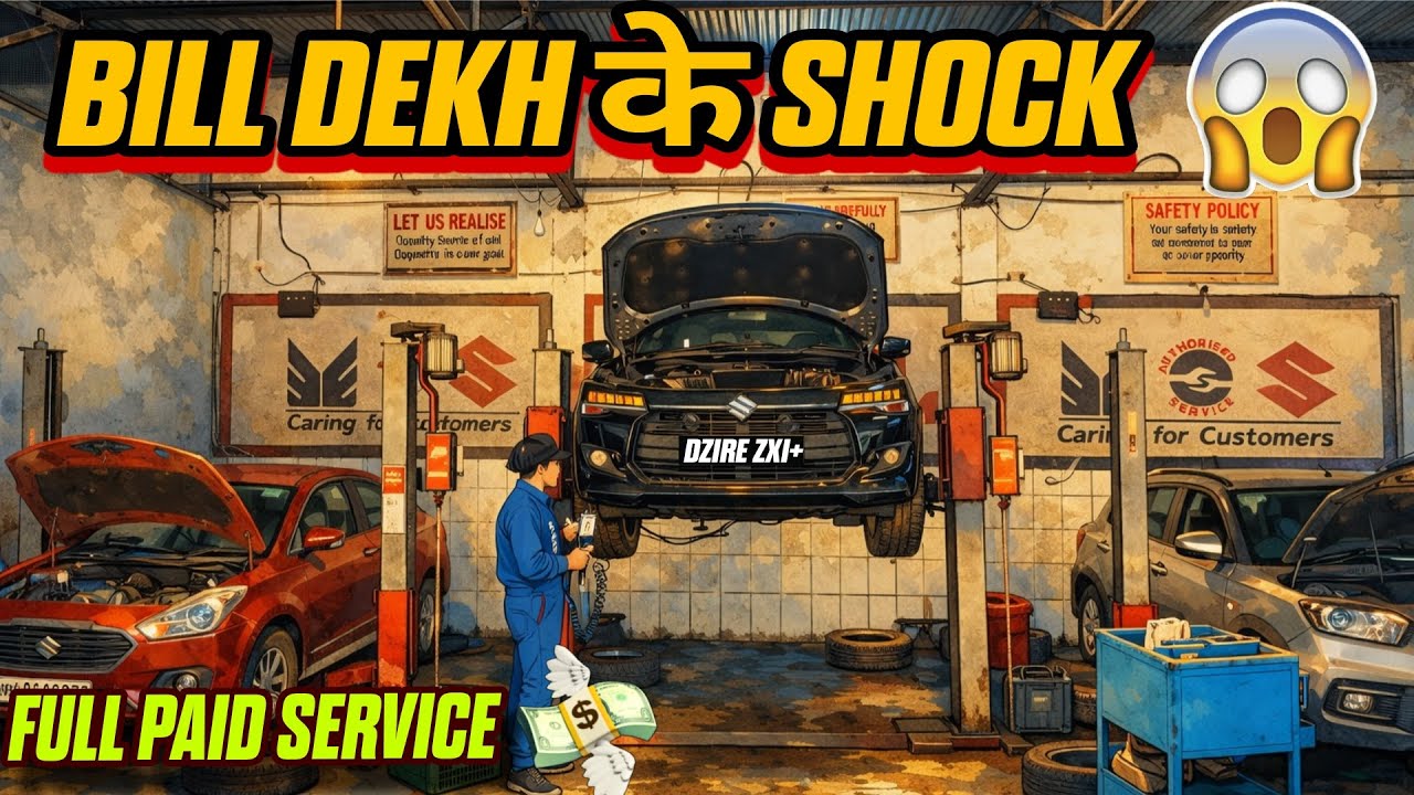 You Won’t Believe the Bill 😱 | Dzire 2026 ZXI+ Full Paid Service Cost!