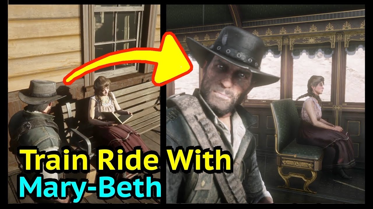 John and Mary-Beth Endgame Train Ride in Red Dead Redemption 2 (RDR2): Mary-Beth Gaskill Cutscene