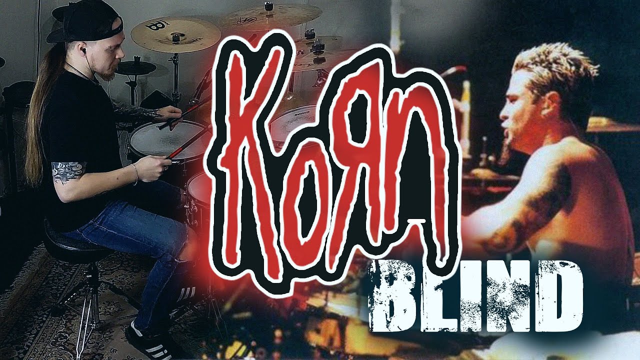 DRUM-KARAOKE#3\KORN-BLIND(Полный разбор барабанной партии)