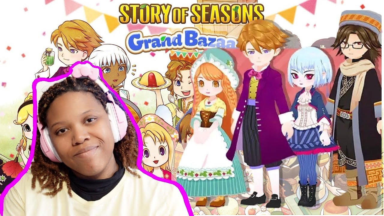 Falling in love in Story of Seasons Grand Bazaar✨💕