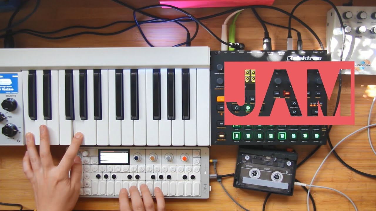 Elektron Digitakt,Mellotron micro,Teenage engineering OP-1 field JAM 18/1/24 12:30