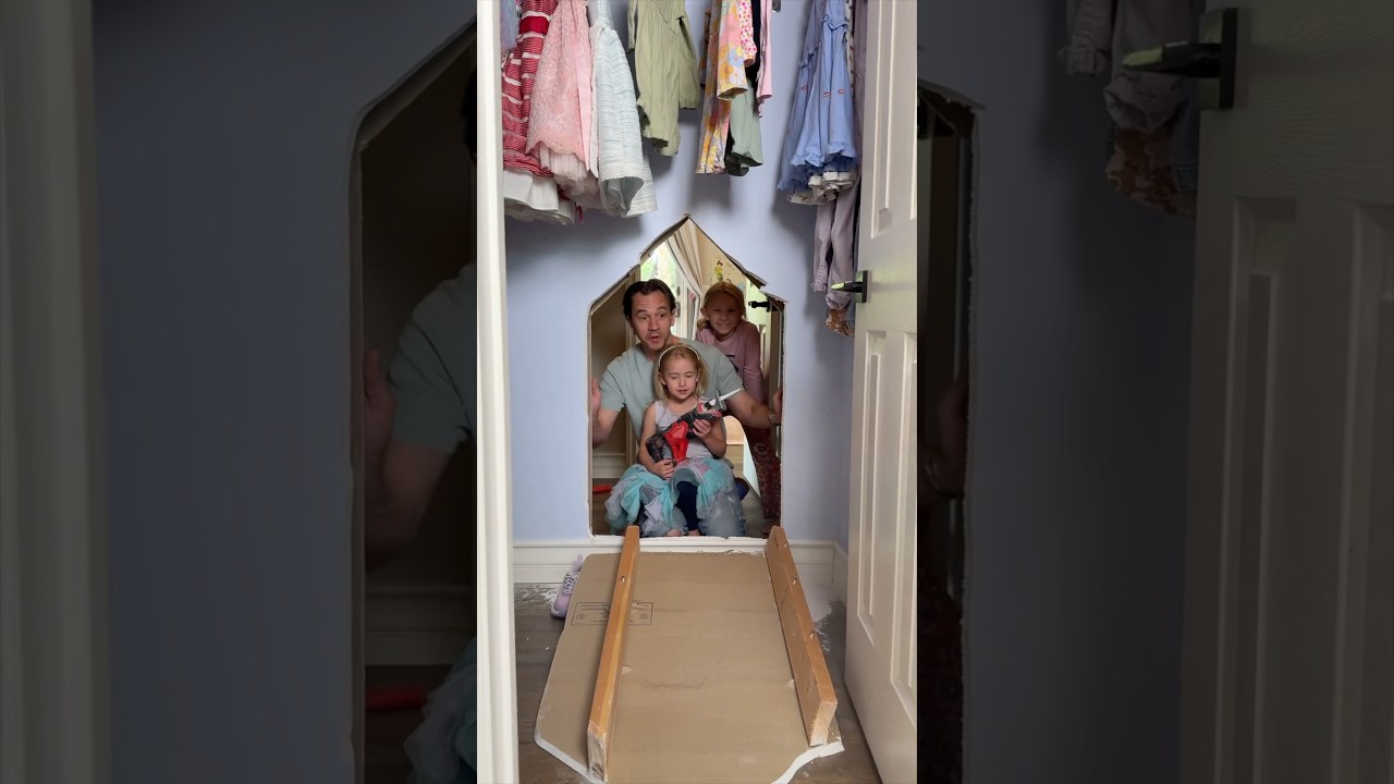 Hole in kid&rsquo;s closet becomes closet! &hearts;️