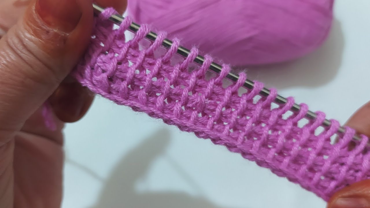 Tunus işi &ouml;rg&uuml;/Tunus işi nasıl yapılır/Kolay &ouml;rg&uuml; modelleri/knitting