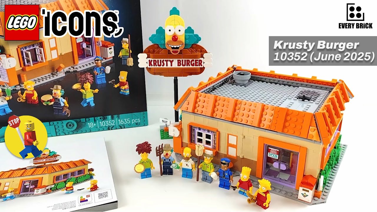 LEGO The Simpsons Krusty Burger - 10352 Speed Build (60fps)