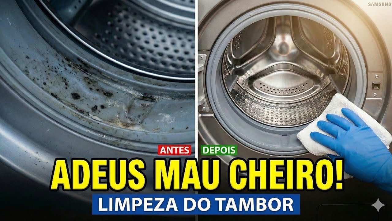 Como lavar o tambor da lava e seca Samsung WD11M 